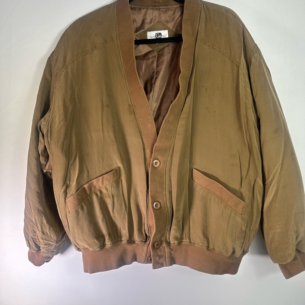Silk  Bomber‎ Jacket